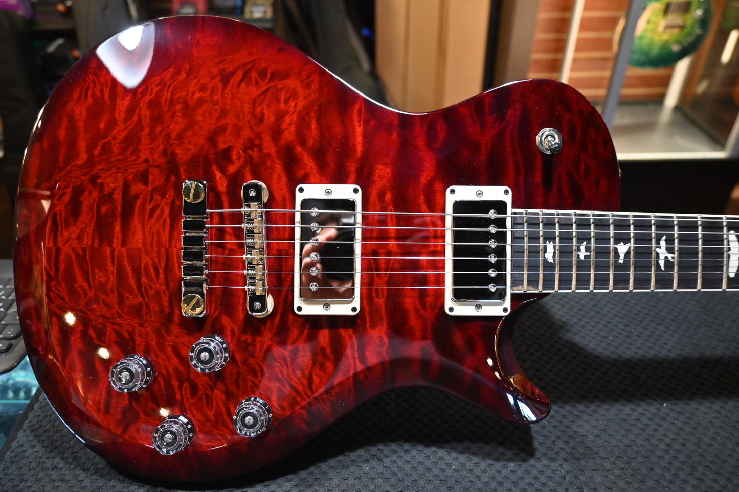 PRS S2 McCarty SC 594 Single-Cut Quilt - Fire Red Guitar #0160