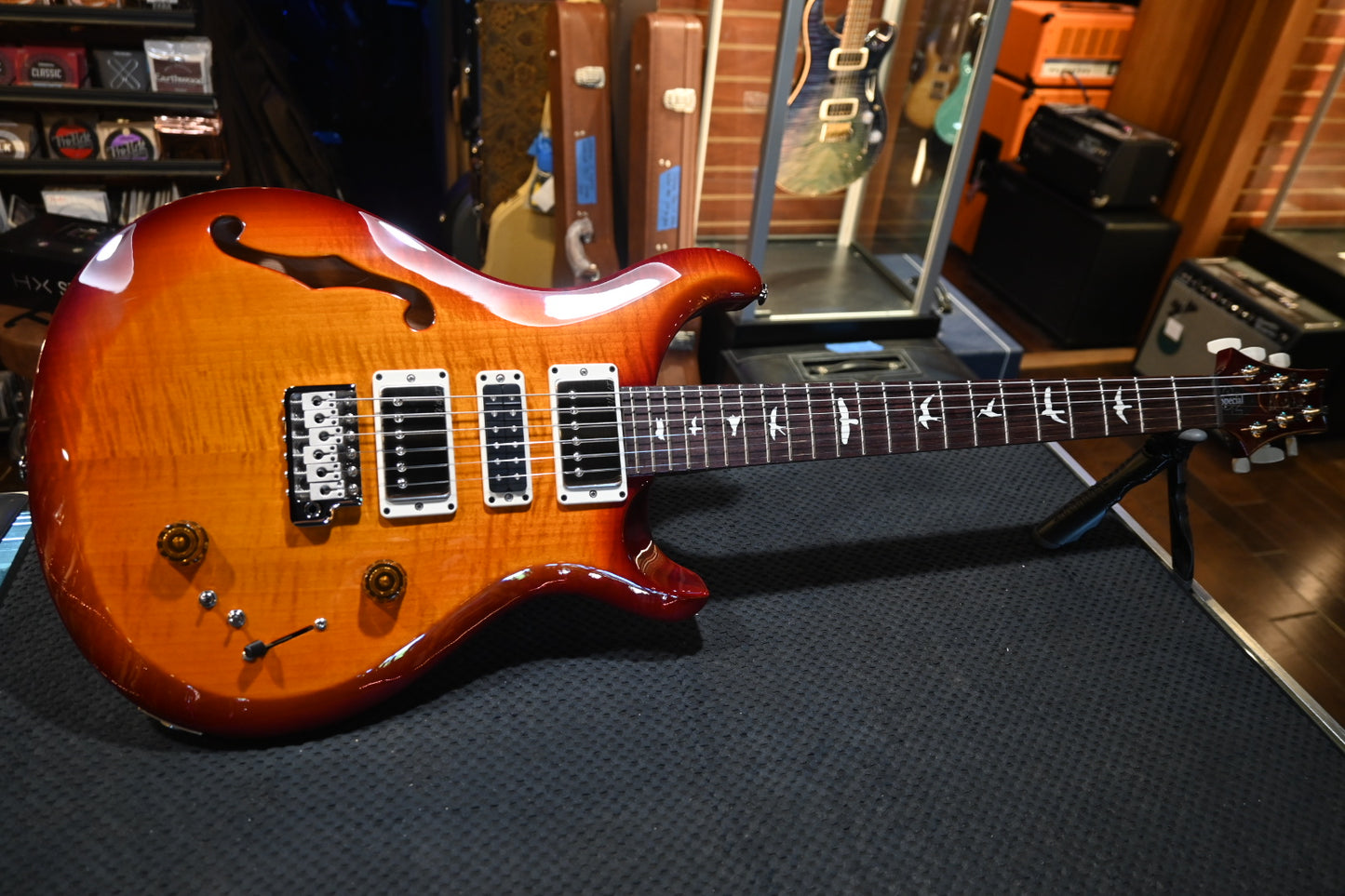 PRS S2 Special Semi-Hollow - Dark Cherry Sunburst Guitar #0779 - Danville Music