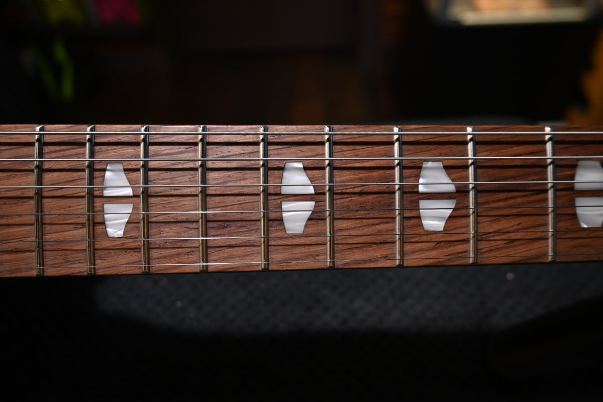 Powers Electric A-Type Select Quilt Maple PF42 Hard Tail - Aegean Burst Guitar #B555