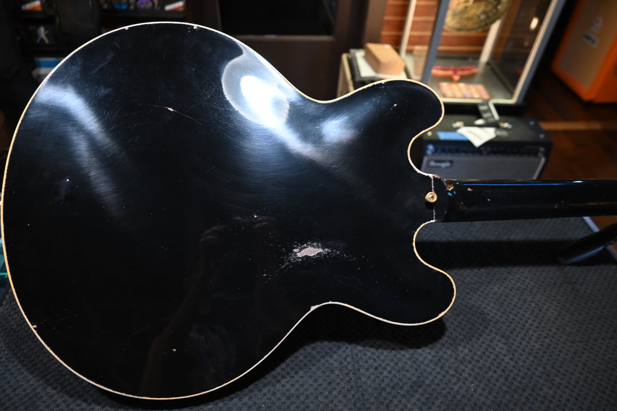 Gibson Custom Shop ES-345 Reissue Varitone Bigsby Murphy Lab Heavy Aged - Ebony Guitar #0479