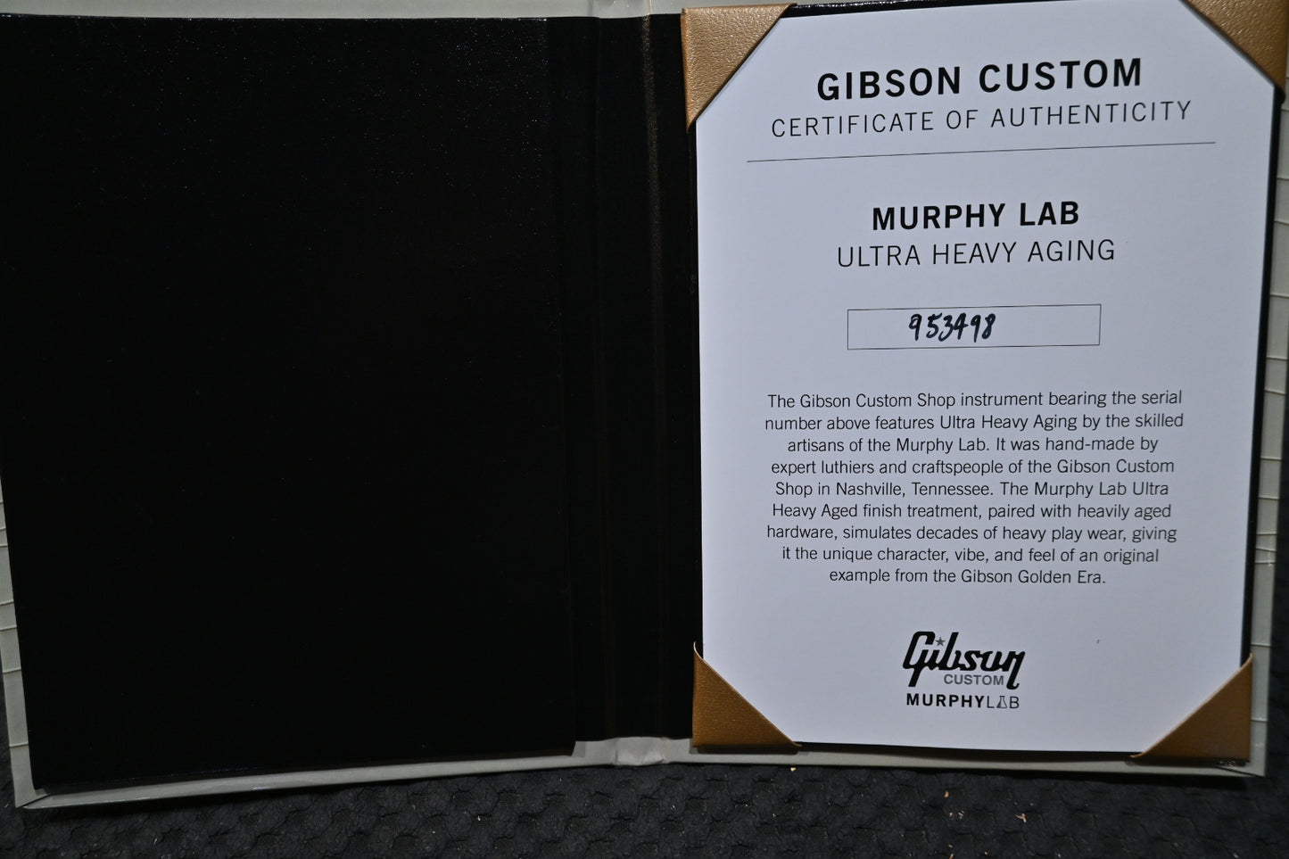 Gibson Custom Shop 1959 Les Paul Standard Reissue Murphy Lab Ultra Heavy Aged - Kindred Burst Guitar #3498 - Danville Music