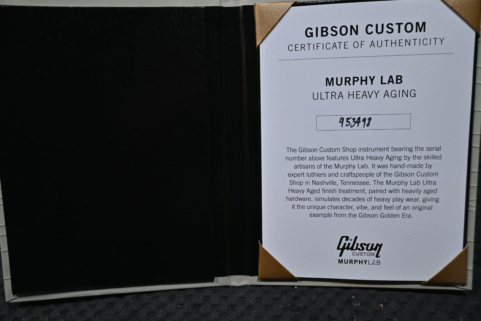 Gibson Custom Shop 1959 Les Paul Standard Reissue Murphy Lab Ultra Heavy Aged - Kindred Burst Guitar #3498 - Danville Music