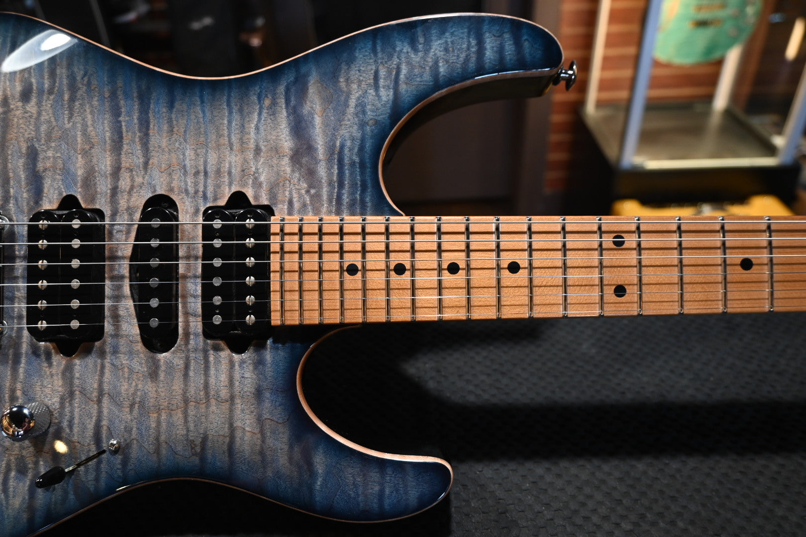 Suhr Modern Plus - Faded Trans Whale Blue Burst Guitar #2119 - Danville Music