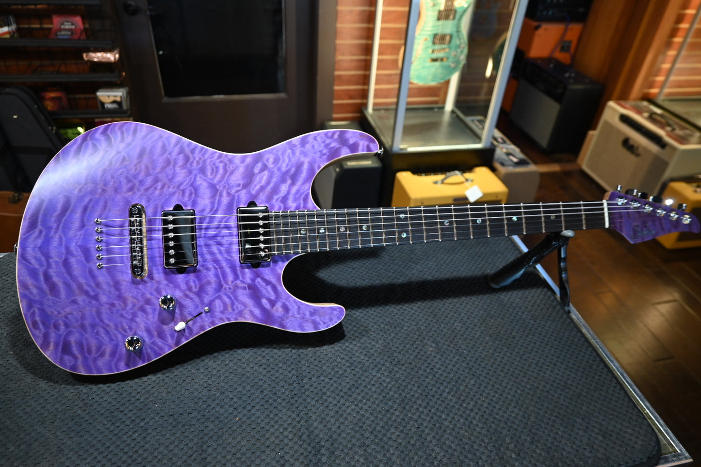 Suhr Custom Modern - Trans Purple Satin Guitar #6331 USED