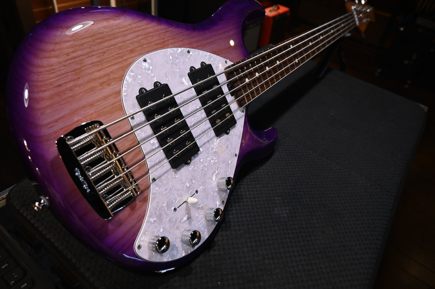 Music Man Stingray Special 5 HH - Purple Sunset Bass #4963 - Danville Music