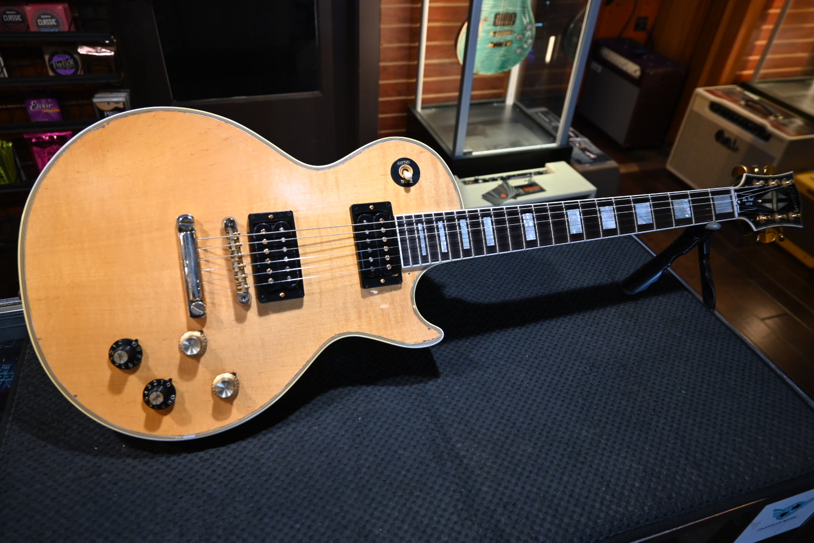 Gibson Custom Shop Mick Ronson 1968 Les Paul Custom Collector’s Edition - Antique Natural Guitar #092 - Danville Music