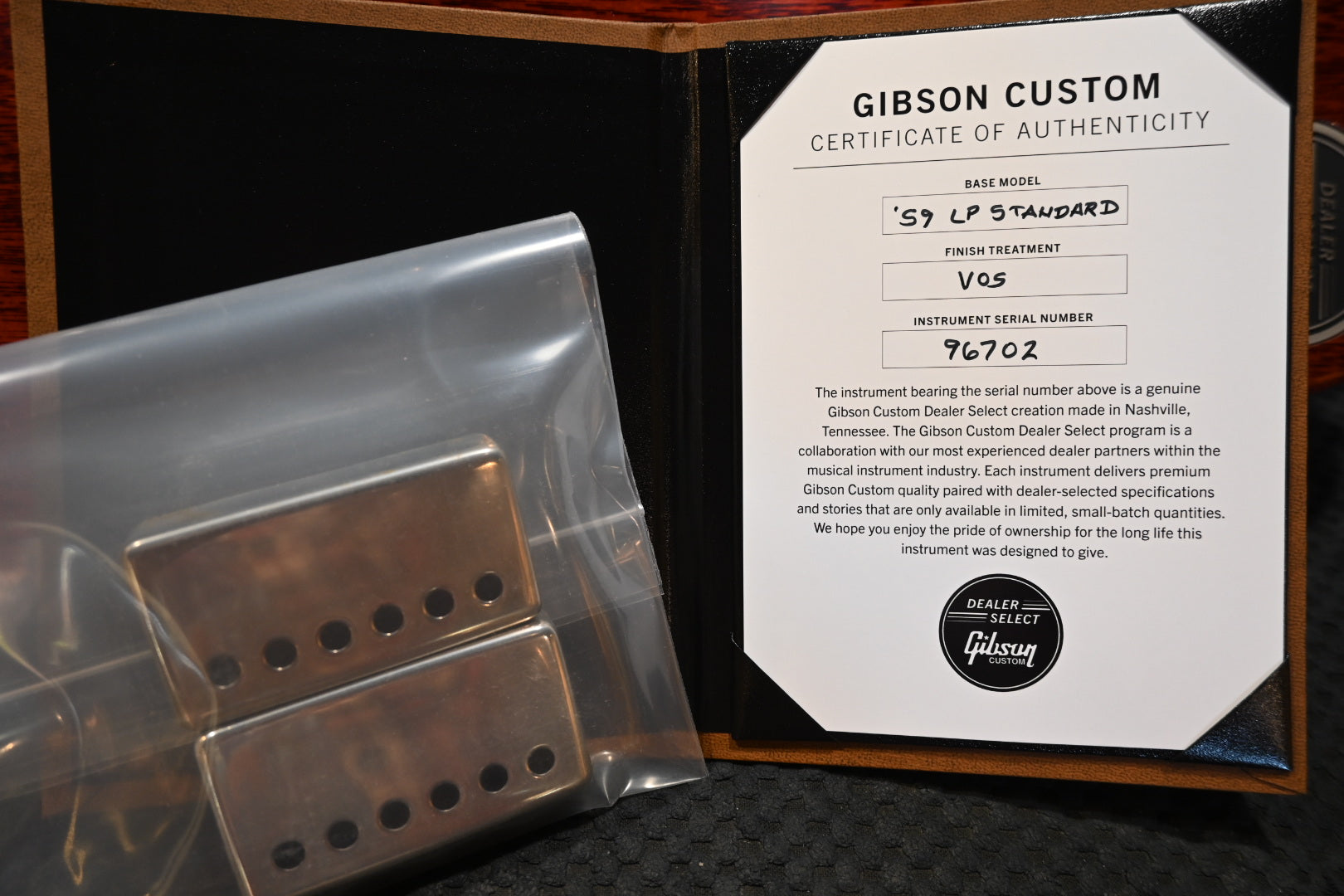 Gibson Custom Shop 1959 Les Paul Standard Reissue BOTB Page 40 VOS - Sunburst Guitar #6702 - Danville Music
