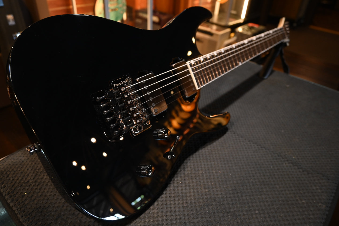 ESP M-II Custom - Black Guitar #0232 USED - Danville Music