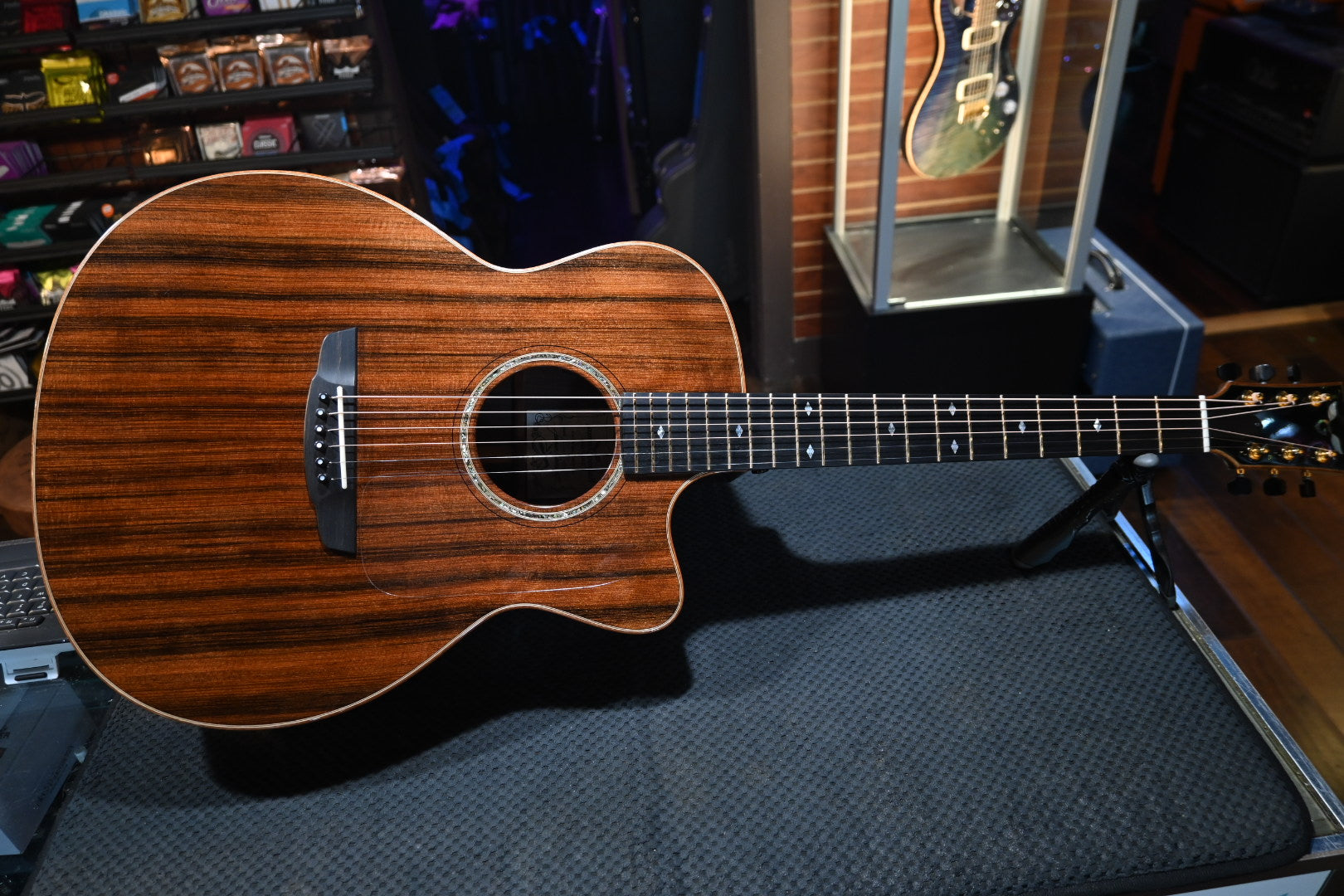 Goodall Concert Jumbo Cutaway 2017 Master Grade Redwood/AAA Cocobolo Guitar #6587 - Danville Music
