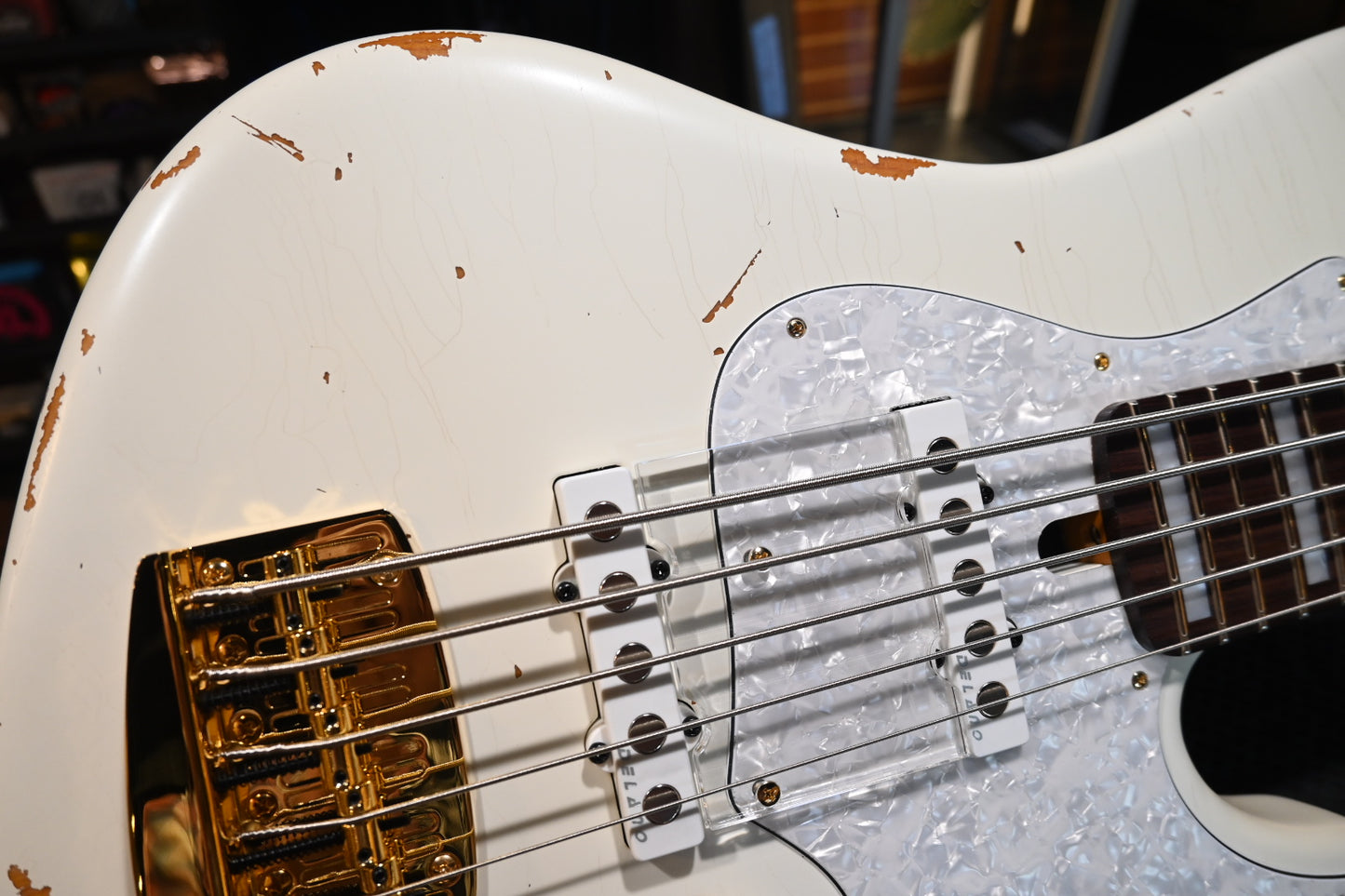 Mayones Jabba HF Aged Blonde 5 - Monolith Aged Blond Nitro Bass #1340 - Danville Music