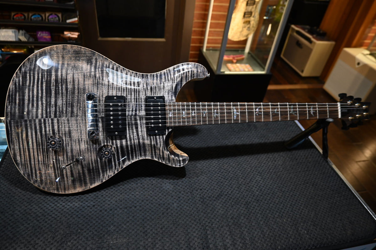 PRS Wood Library Custom 24 Stoptail Limited Edition 10-Top - Charcoal Guitar #0111