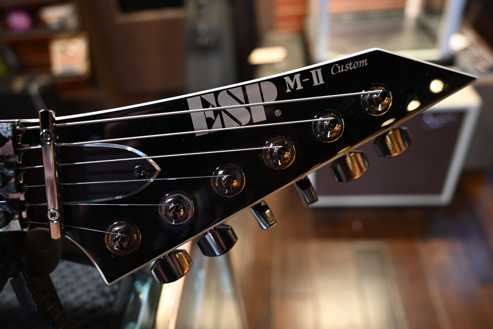 ESP M-II Custom - Black Guitar #0232 USED - Danville Music