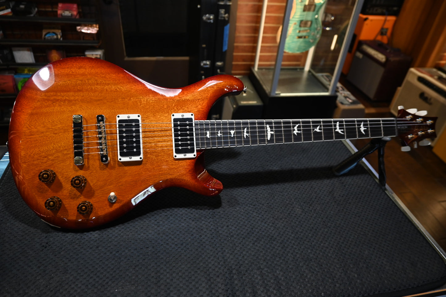 PRS Wood Library S2 McCarty 594 Thinline - Dark Cherry Sunburst Guitar #5491 - Danville Music