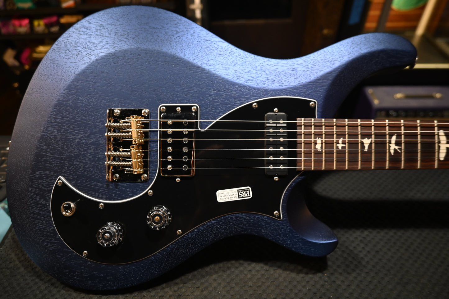 PRS S2 Vela Satin - Midnight Metallic Guitar #2570 - Danville Music