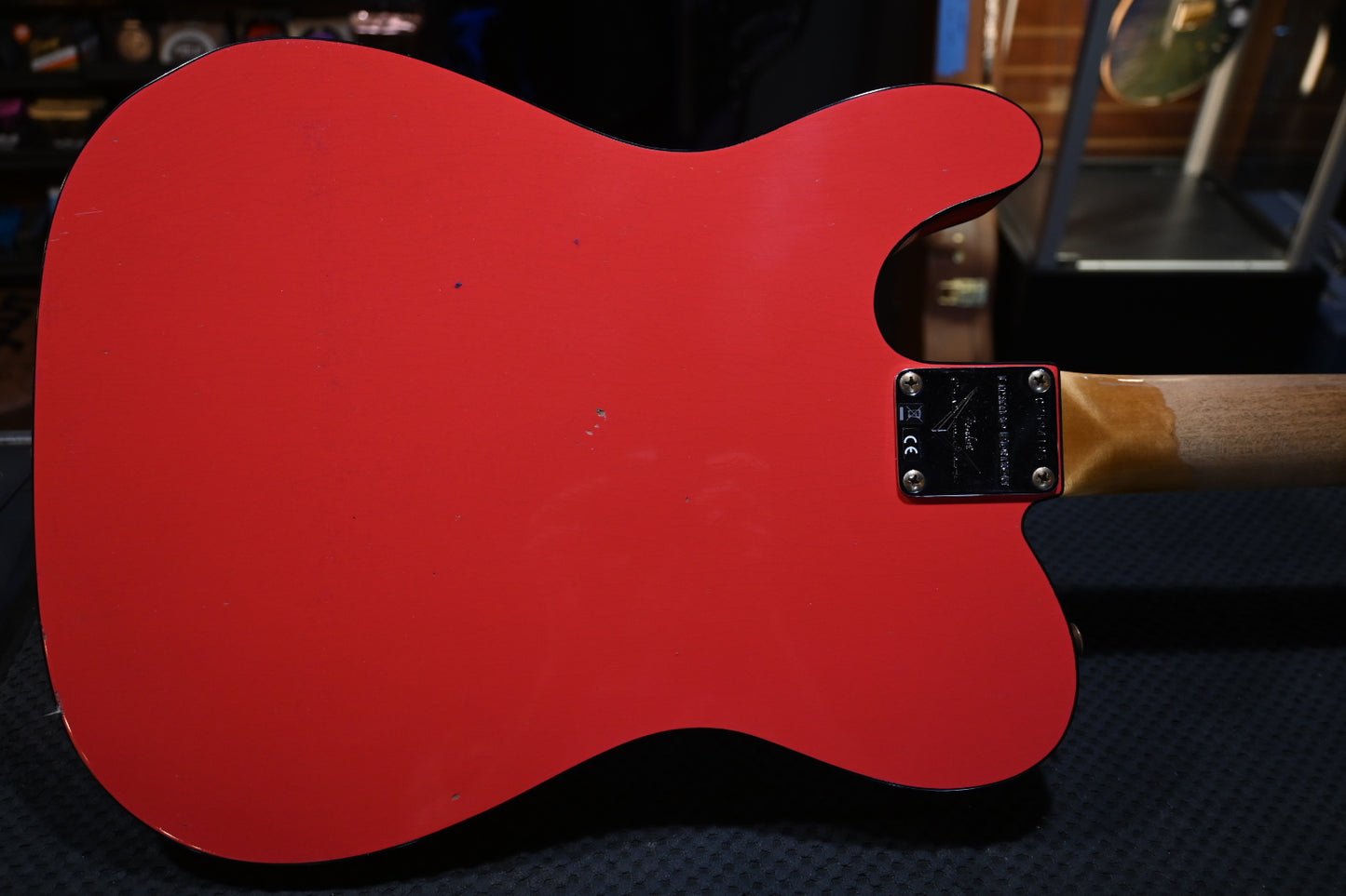 Fender Custom Shop LTD Cunife Telecaster Custom - Aged Fiesta Red Guitar #4185