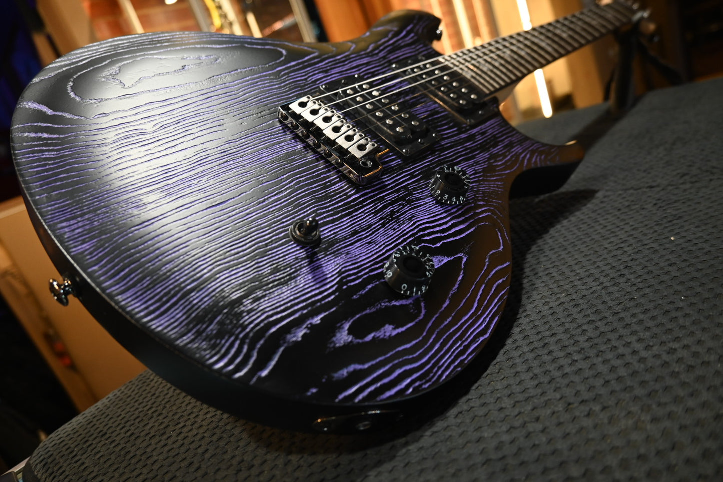 PRS SE Sandblasted CE 24 LTD - Sandblasted Purple Guitar #7665