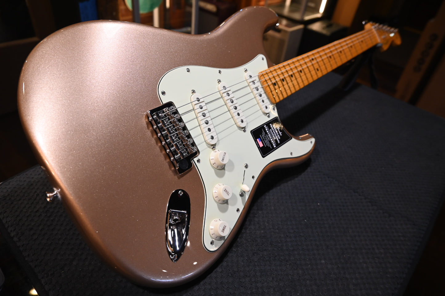 Fender American Professional Classic Stratocaster - Faded Firemist Gold Guitar #0216