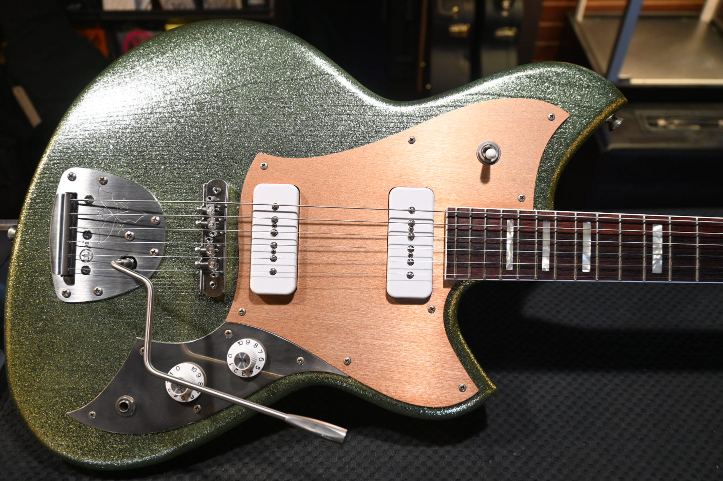 Novo Serus J Custom - Coke Bottle Green Sparkle Guitar #5025