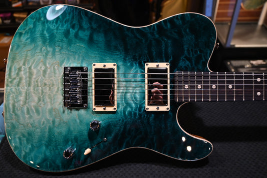 Tom Anderson Cobra Shorty 2024 - Teal WakeSurf Guitar #124P