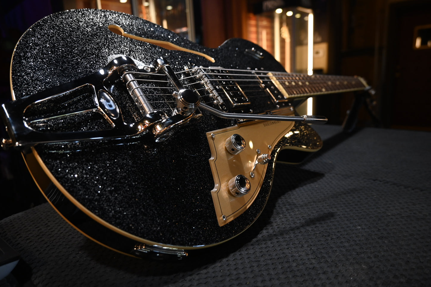 Duesenberg Starplayer TV - Black Sparkle Guitar #1775