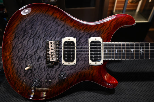 PRS SE Custom 24-08 Quilt 1-Piece Veneer - Charcoal Cherry Guitar #5375