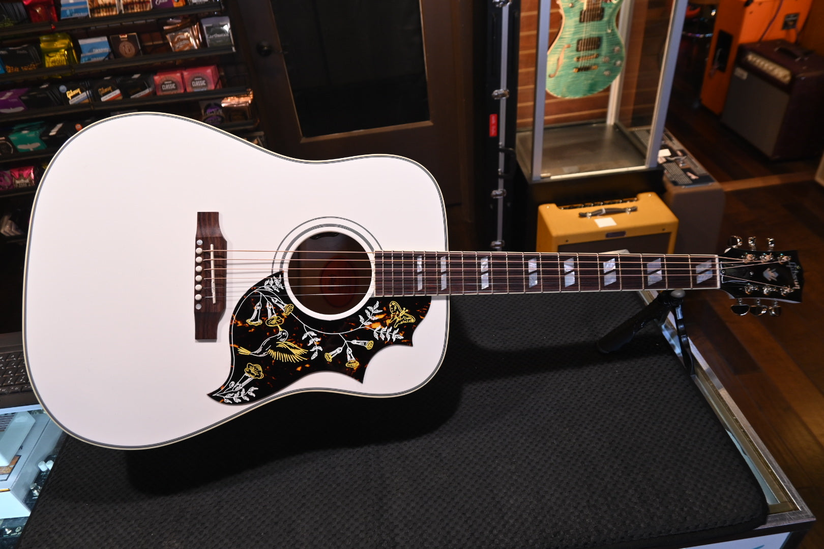 Gibson Custom Shop Hummingbird Maple Alpine White Guitar 5033