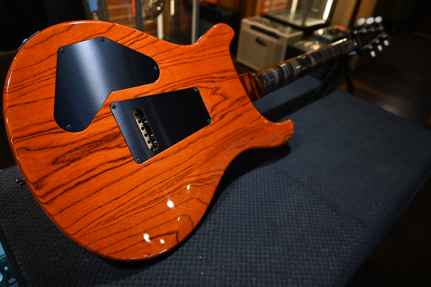 PRS Wood Library DGT 10-Top Ebony - Burnt Maple Leaf Guitar #2553