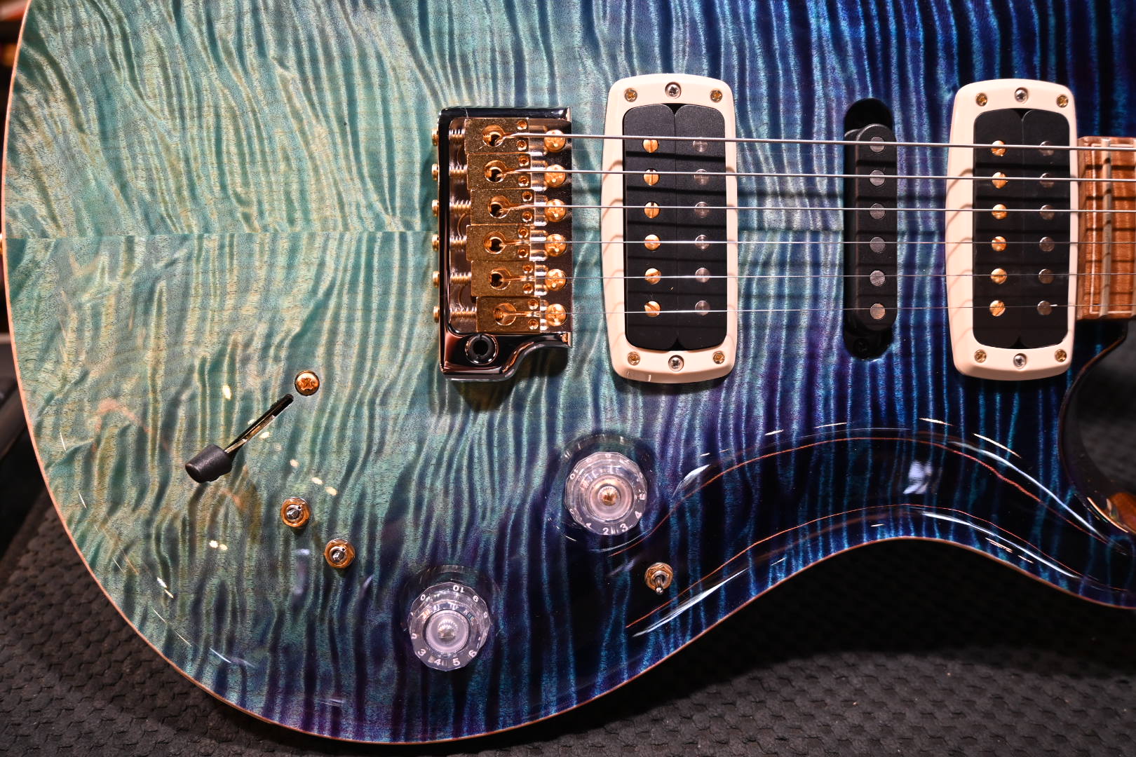PRS Private Stock Modern Eagle V - Faded Aqua Violet Dragon’s Breath Guitar #11005 - Danville Music