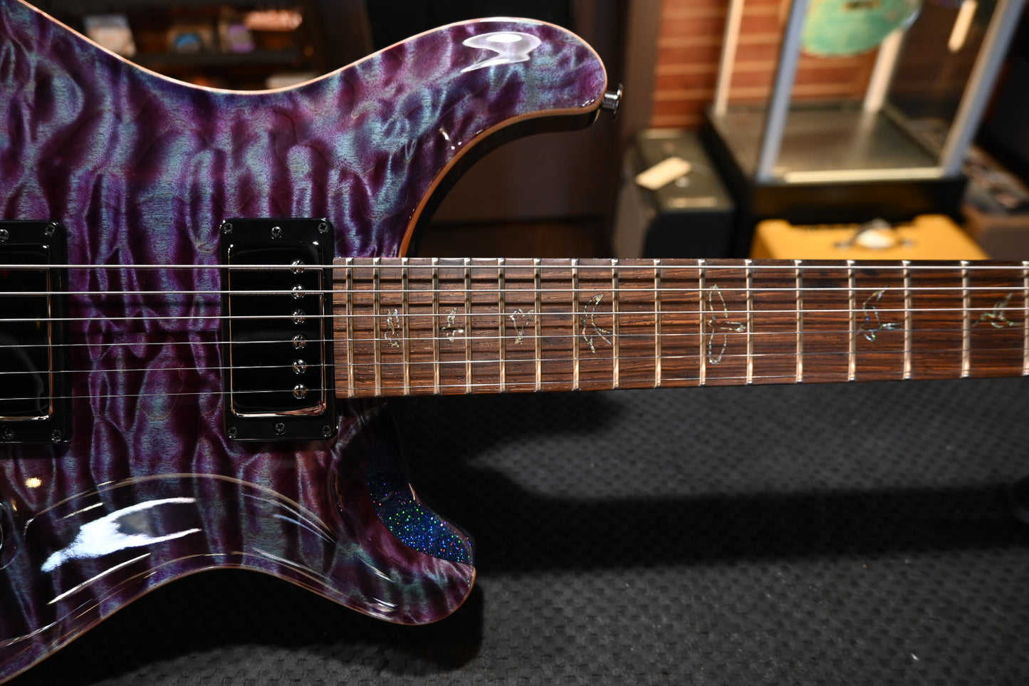 PRS Wood Library DGT 10-Top Quilt - Violet/Color Shift Sparkle Guitar #2066 - Danville Music