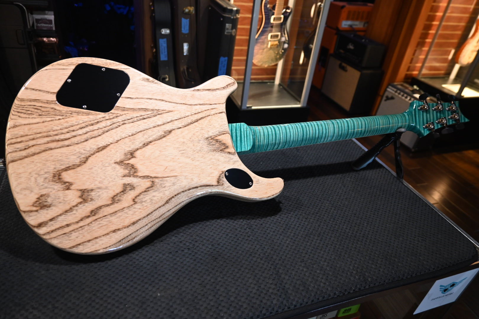 PRS Wood Library McCarty 594 Semi-Hollow Danville Music 35th Anniversary Artist Top - Bahamian Blue Guitar #8199 - Danville Music