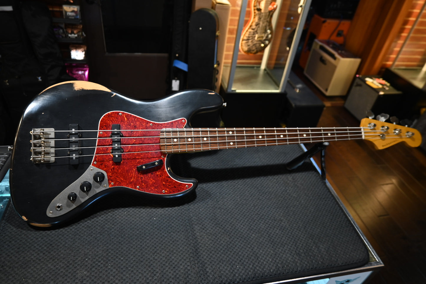 Nash Guitars JB-63 Jazz Bass Relic - Black Bass #4236 USED