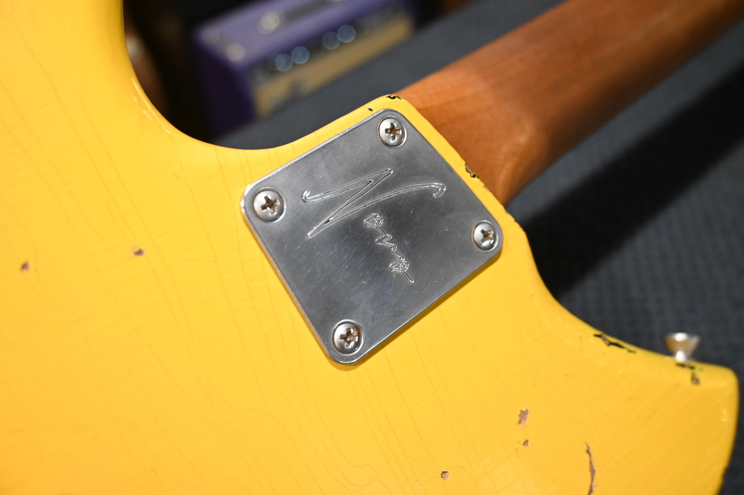 Novo Serus J - Vandalism Yellow over ‘64 3-Tone Burst Guitar #1490 - Danville Music