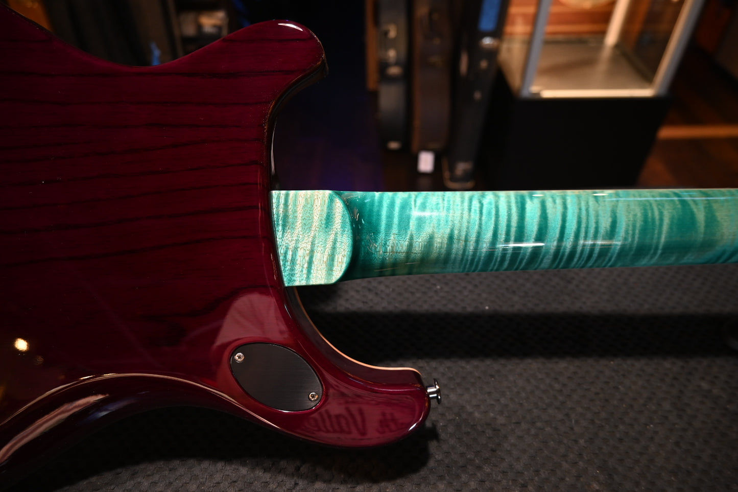 PRS Wood Library McCarty 594 Semi-Hollow Danville Music 35th Anniversary Artist Top - Bahamian Blue Guitar #8202