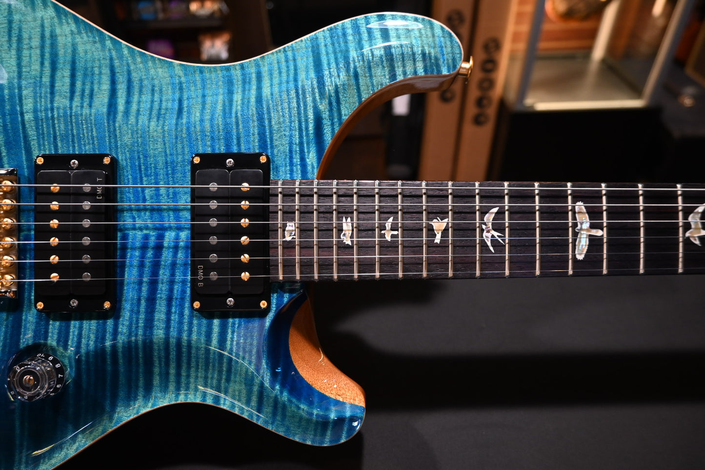 PRS Custom 24 10-Top Limited - Arctic Blue Guitar #9636