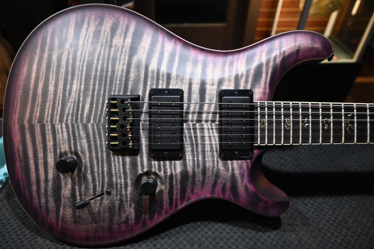 PRS Wood Library Holcomb 10-Top - Charcoal Purple Burst Satin Guitar #3329