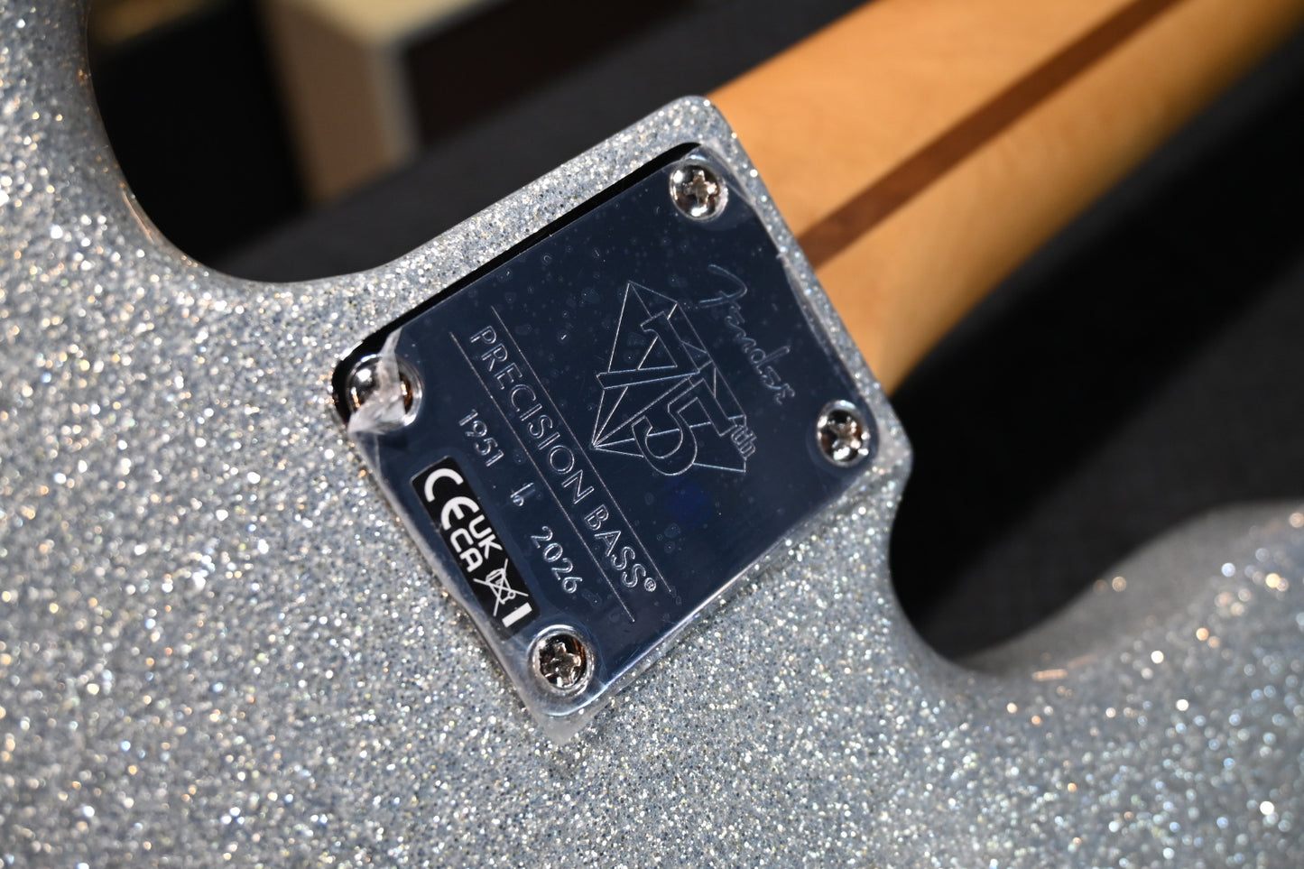 Fender 75th Anniversary Player II Precision Bass - Diamond Dust Sparkle Bass #5477 - Danville Music