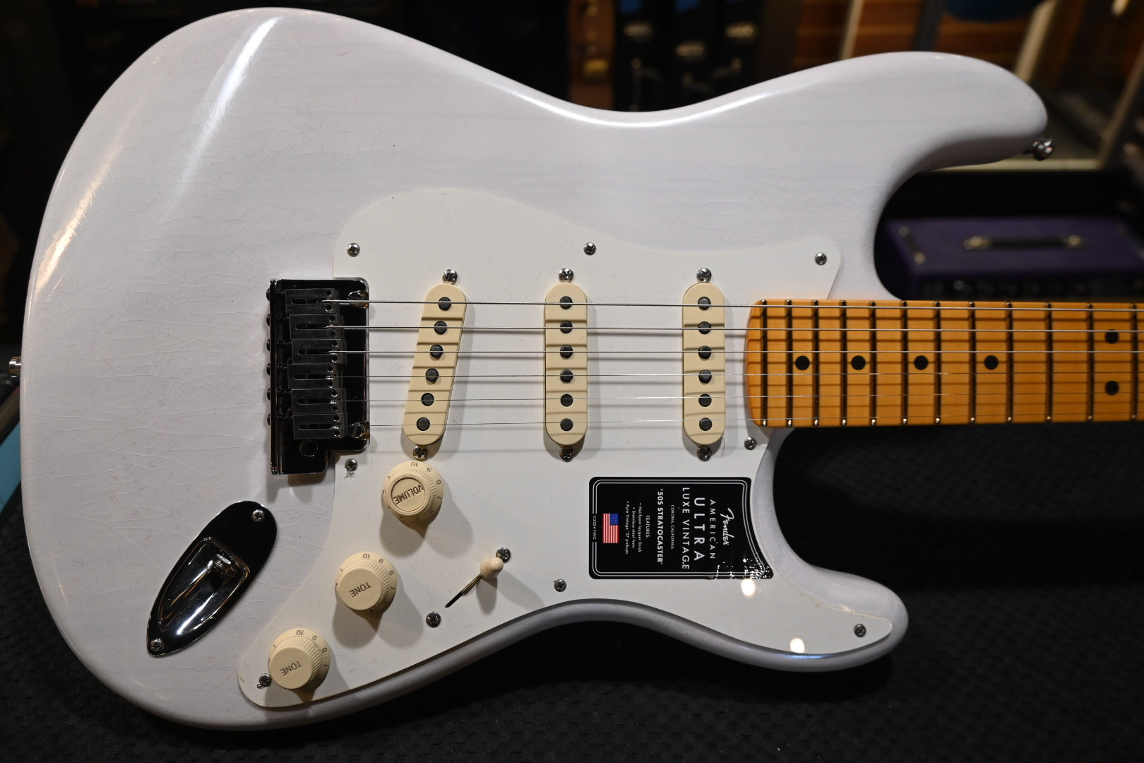 Fender American Ultra Lux Vintage ‘50s Stratocaster - White Blonde Guitar #2879 - Danville Music