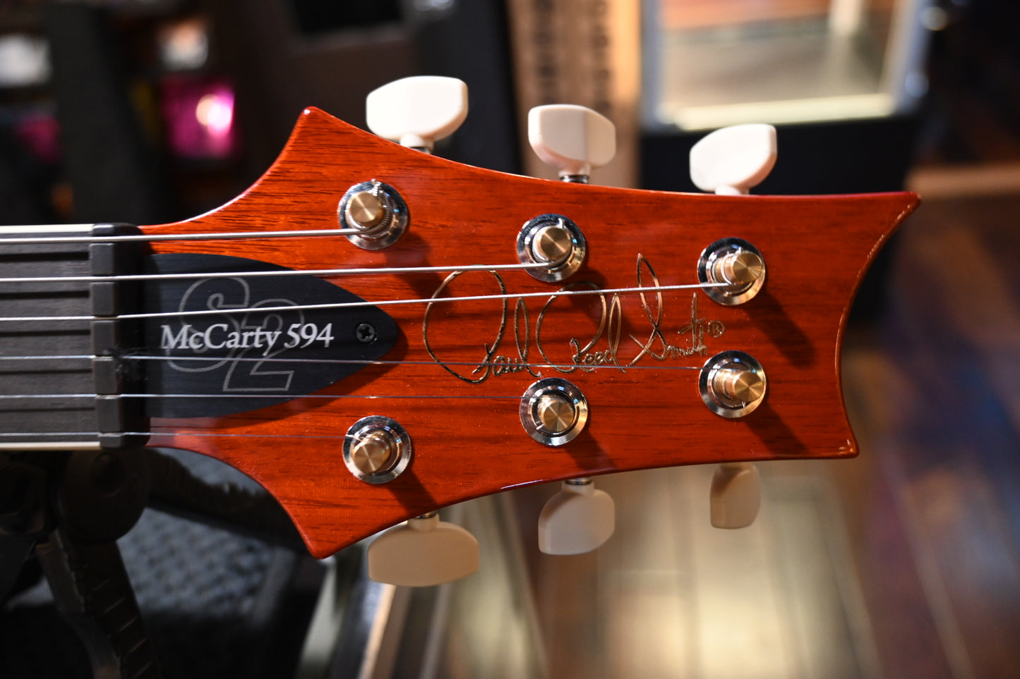 PRS Wood Library S2 McCarty 594 Thinline - Orange Guitar #5484