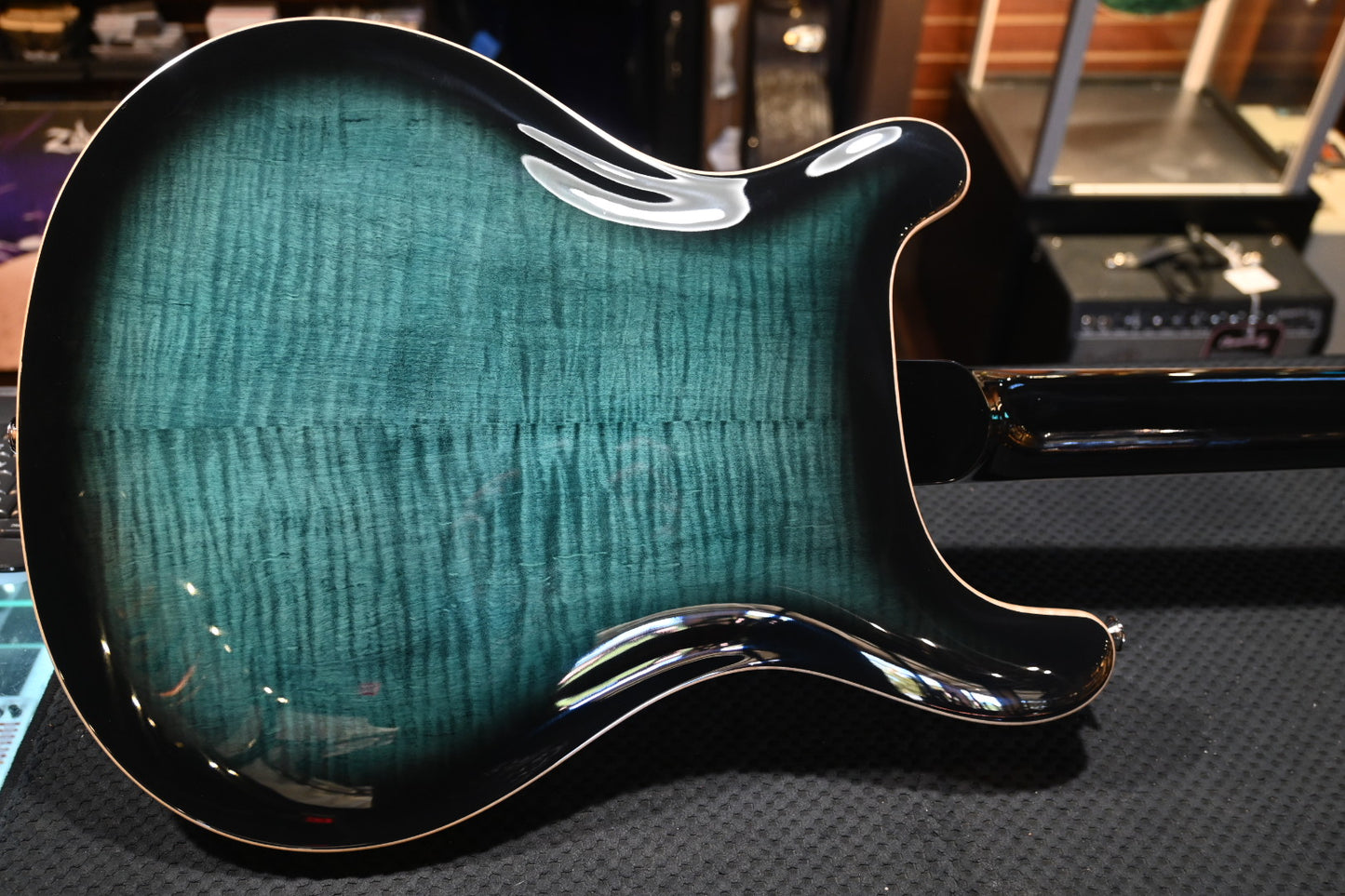 PRS SE Hollowbody II Piezo - Peacock Blue Guitar #2459