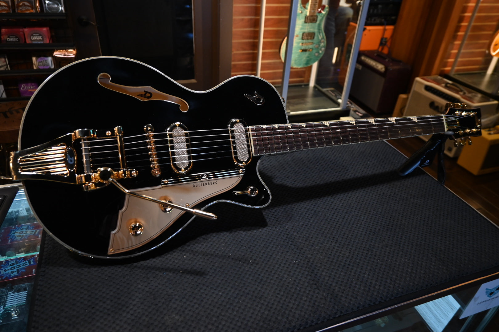 Duesenberg Starplayer TV Phonic - Black Guitar #0497 - Danville Music