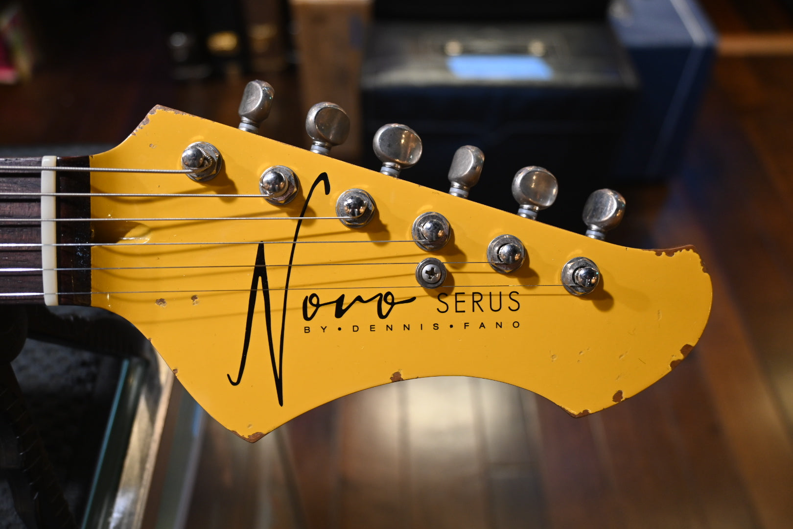 Novo Serus J - Vandalism Yellow over ‘64 3-stone Burst Guitar #5107 - Danville Music
