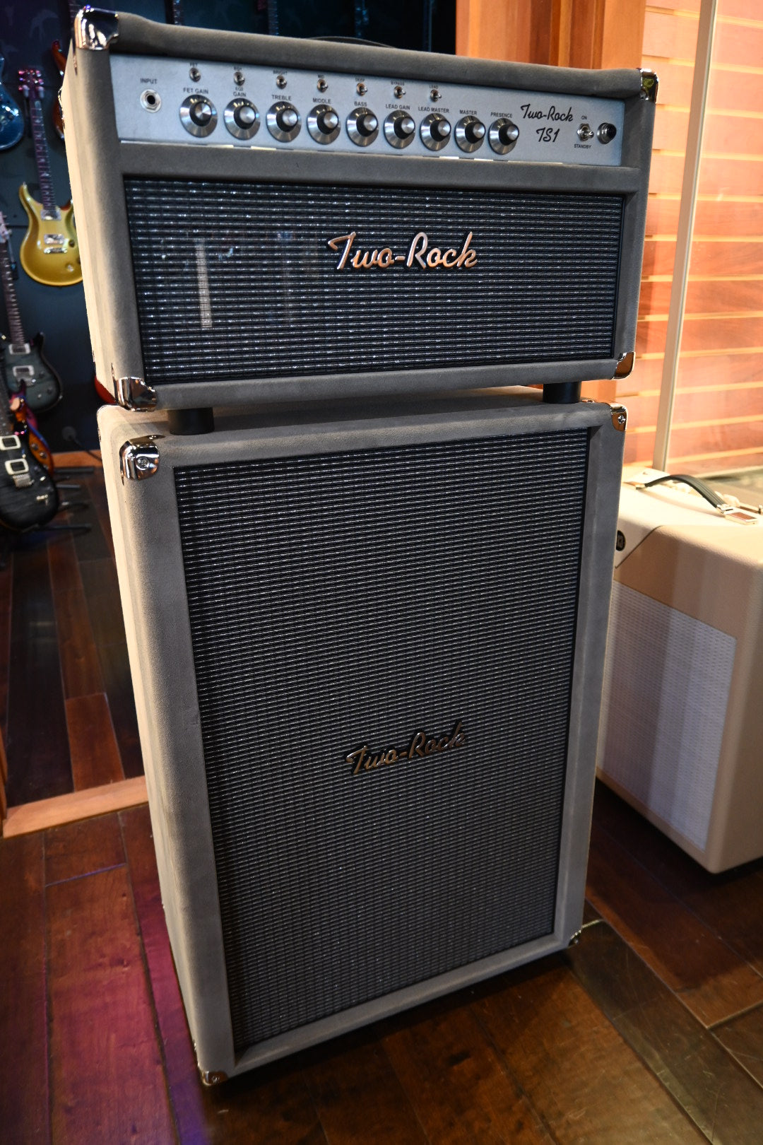 Two Rock TS w/Matching 2x12 Cabinet - Dark Grey Suede Amplifier #351