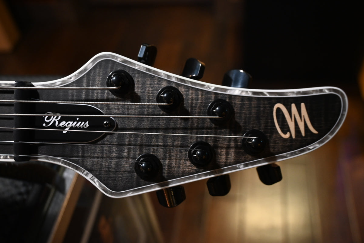 Mayones Regius 6 B28 Baritone - Antique Black Matt Guitar #8323
