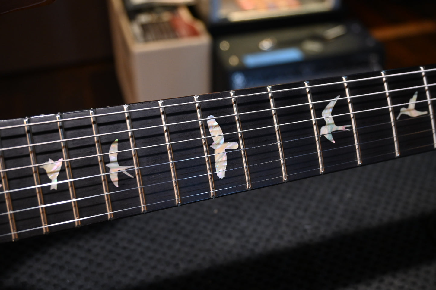 PRS Custom 24 Artist Grade Quilt Top Private Stock Color Limited Edition - Faded Indigo Guitar #5586