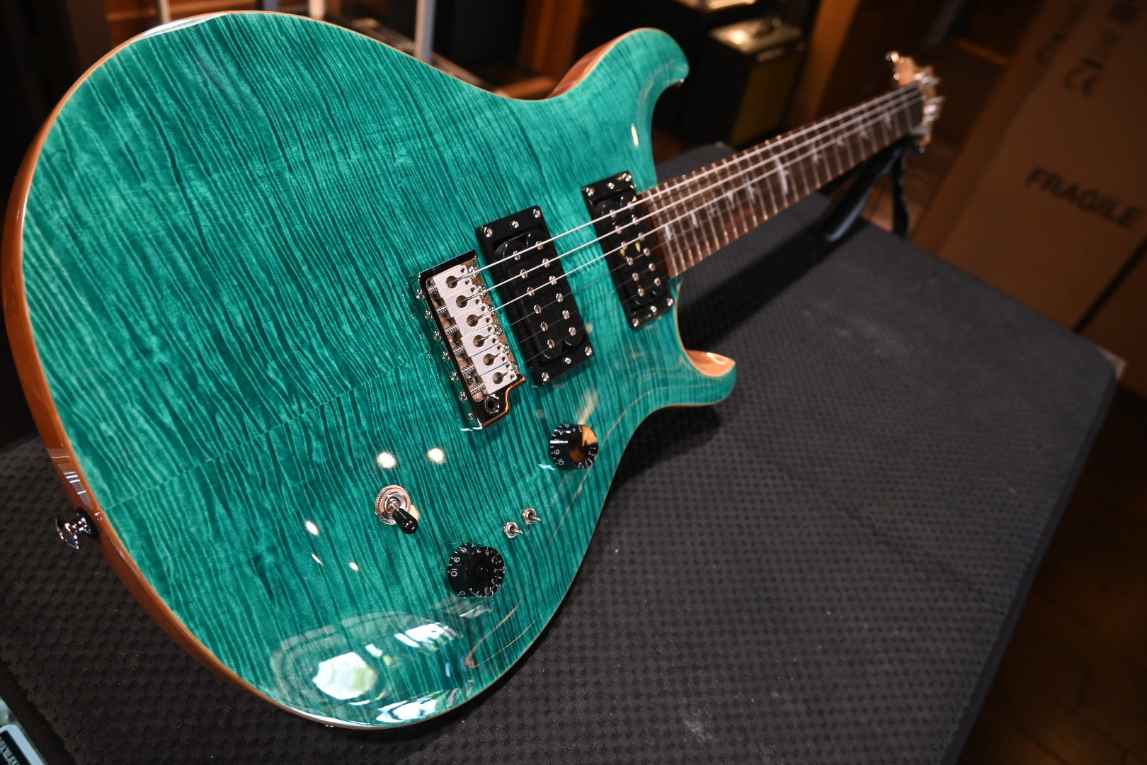 PRS SE Custom 24-08 - Turquoise Guitar #7044 - Danville Music