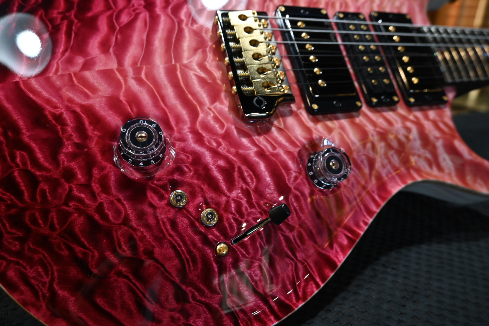 PRS Private Stock Custom 24 - Raspberry Reverse Dragon’s Breath Guitar #12249 - Danville Music