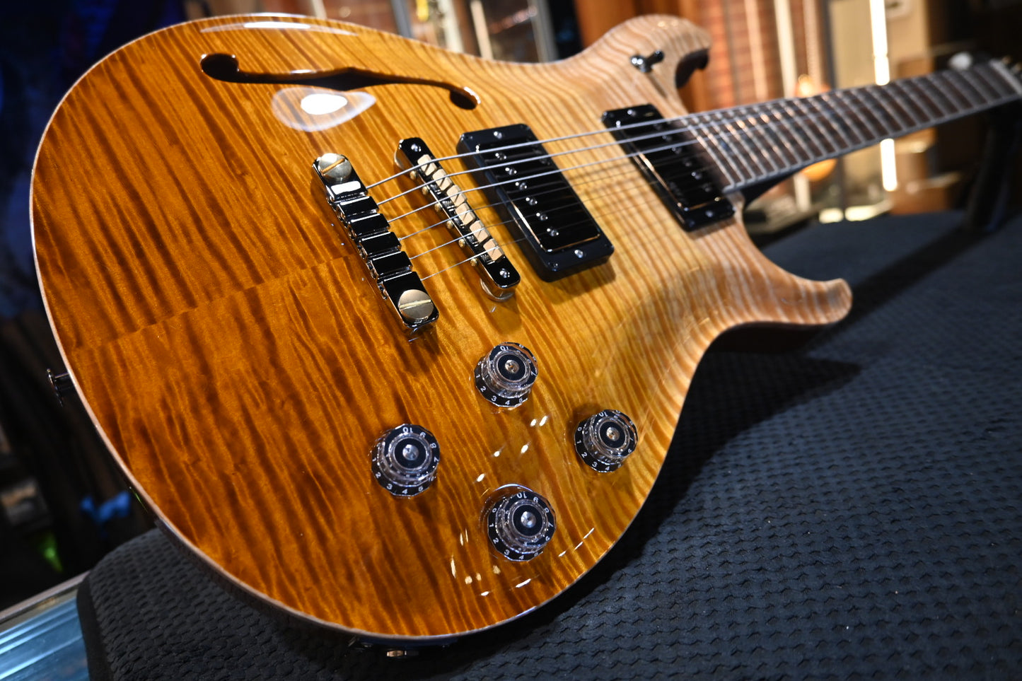 PRS Wood Library McCarty 594 Semi-Hollow Danville Music 35th Anniversary - Gold Storm Fade Guitar #2872