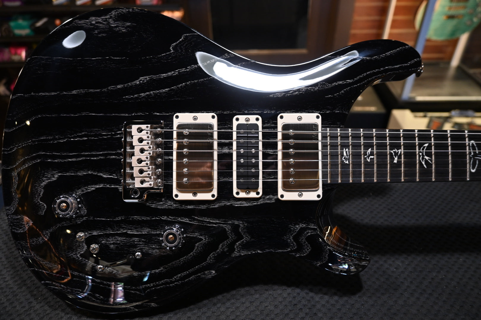 PRS Wood Library Special Semi-Hollow - Black Doghair Guitar #7358 - Danville Music