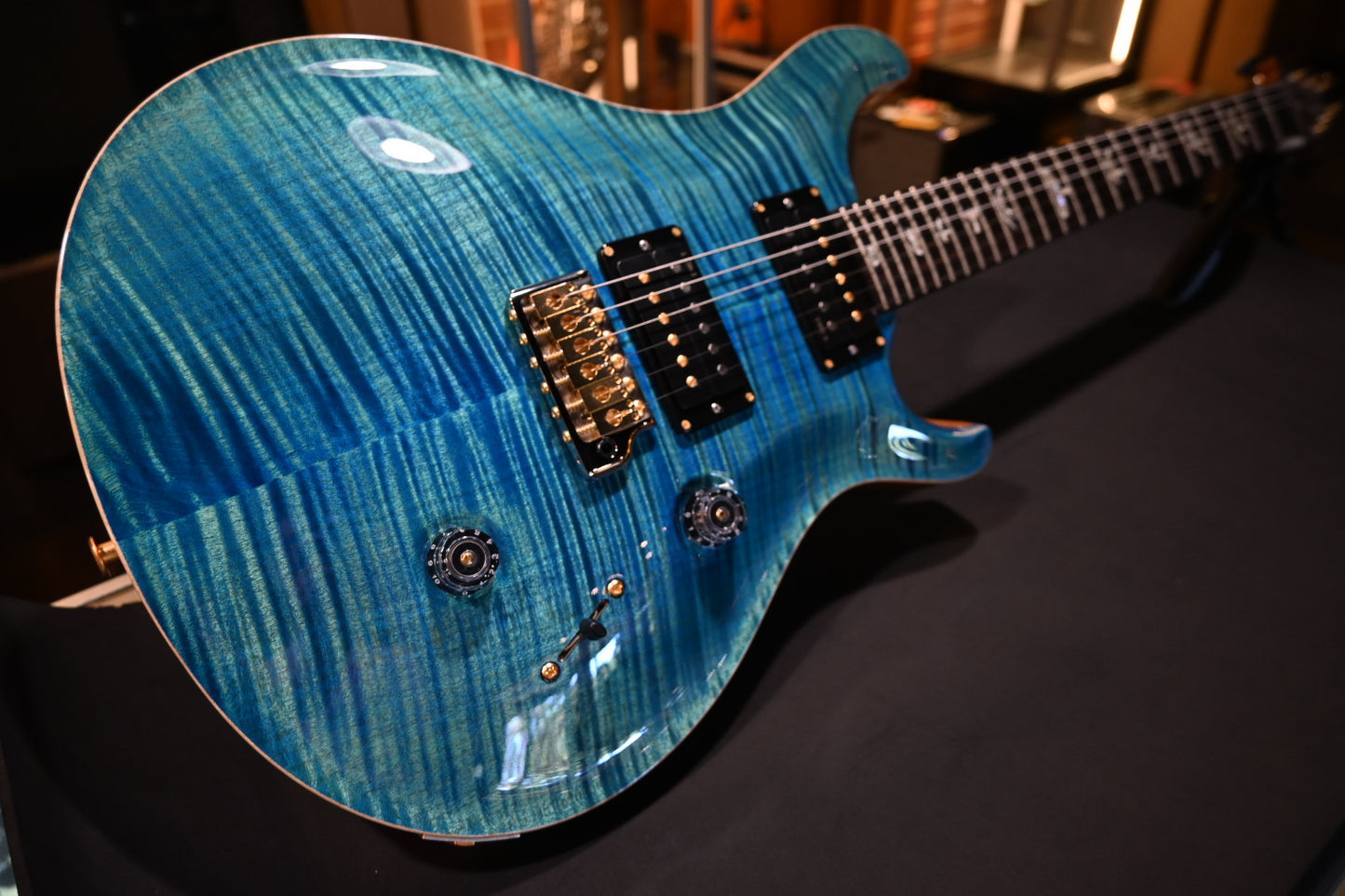 PRS Custom 24 10-Top Limited - Arctic Blue Guitar #9636