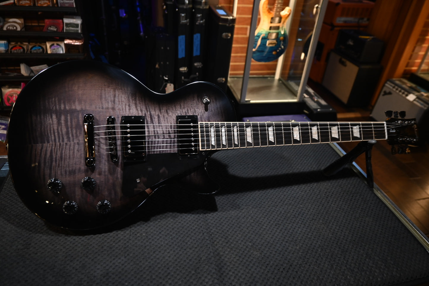 Gibson Les Paul Studio Session - Translucent Ebony Burst Guitar #0255 - Danville Music